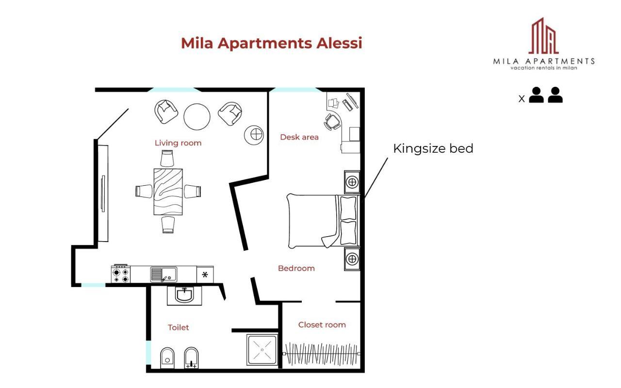 Mila Apartments Alessi Milano Exterior foto